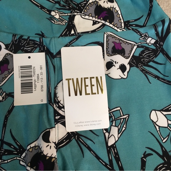 NWT Lularoe Nightmare Before Christmas Mae Dress +NWT Lularoe Nightmare Leggings - Picture 9 of 12